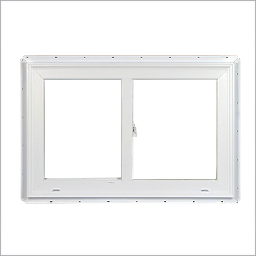 Typical vinyl sliding window (2390 model series from Silverline)