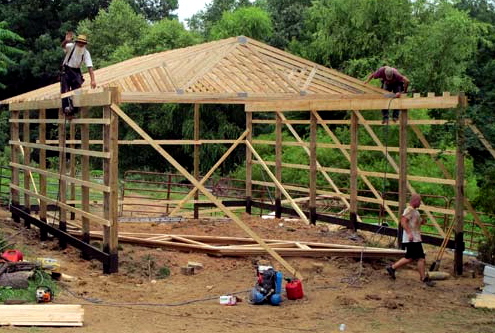 pole barn building construction